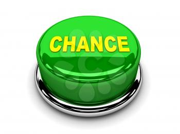 3d button green chance start push