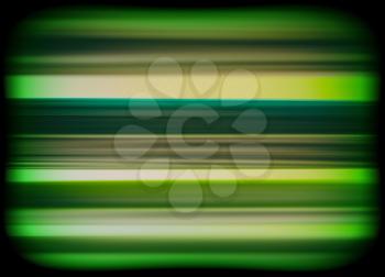 Horizontal vivid green interlaced tv static noise lines abstraction background backdrop