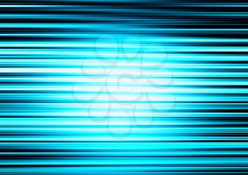 Horizontal blue cyan lines motion blur abstract illustration background