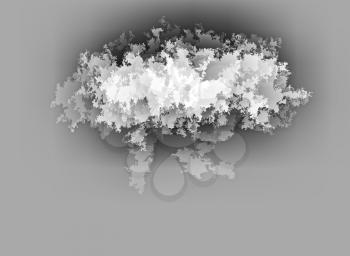 Horizontal black and white abstract earth cloud illustration background hd