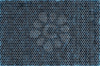 Blue carbon metal texture background