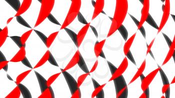 Red and black curved glowing lines illustration background
