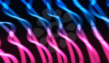 Diagonal pink and blue sine lines abstract background