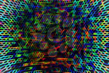 Acid colored artistic grid illustration background