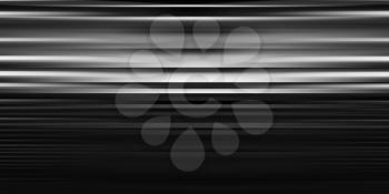 Horizontal black and white motion blur lines abstraction backdrop