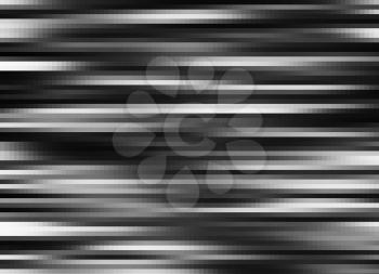 Horizontal black and white digital cubes illustration background
