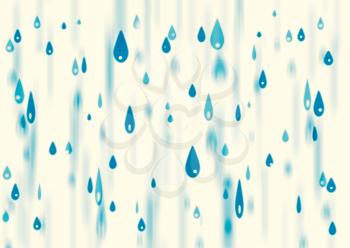 Vertical rain water drops vintage illustration background