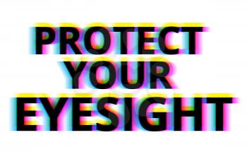 Protect your eyesight illustration backdrop