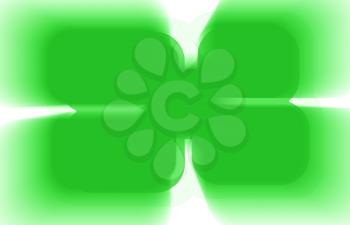 Horizontal green clover abstract illustration background