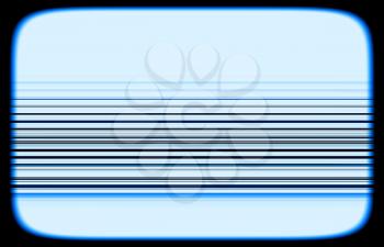 Horizontal tv blue interlaced signal lines illustration background