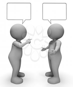 Speech Bubble Meaning Copy Space And Explain 3d Rendering
