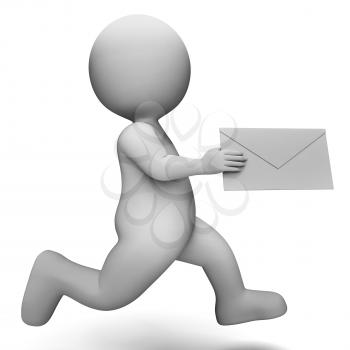 Letter Message Meaning Illustration Contact And Emailing 3d Rendering