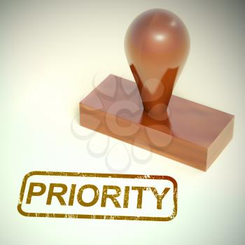 Priority concept icon means important or crucial documents. Urgent Express letter for immediate attention - 3d illustration