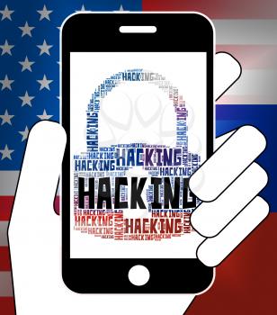 Hacking Message On Mobile Smartphone 3d Illustration