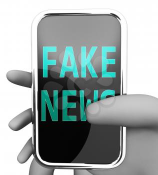 Fake News Message On A Smartphone 3d Illustration