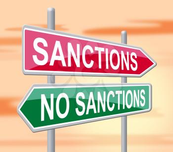 North Korean Sanctions Or No To Encourage Denuclearization 3d Illustration. Financial Legislation To Stop Trade To Dprk And Encourage Government Peace