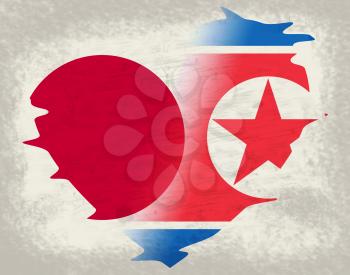 Tokyo And North Korea Dprk Military Hope 3d Illustration. Peace Unity And Conflict Between Countries - Japan And NK