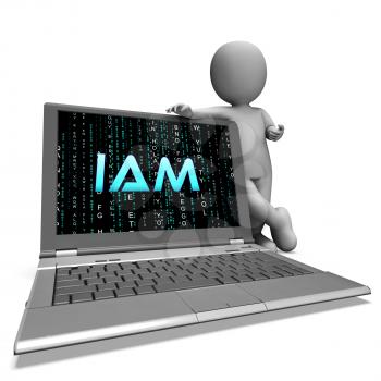 Identity Access Management Fingerprint Entry 3d Rendering Shows Login Access Iam Protection With Secure System Verification