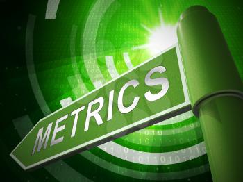 Website Metrics Business Site Analytics 3d Illustration Shows Analytic Forecasts Or Trends For Data Evaluation
