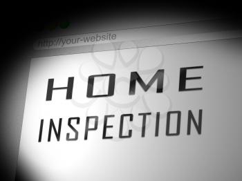 Home Inspection Report Website Shows Property Condition Audit. Analysis Of Real Estate Findings To Evaluate Cost - 3d Illustration