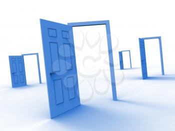 Homebuyer Doorway Illustrates Buying A Home, Apartment Or House. Housing Ownership Using Mortgage Or Cash - 3d Illustration