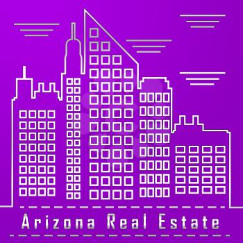 Arizona Real Estate City Represents Purchasing Or Buying Through A Broker In Az Usa 3d Illustration
