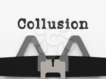 Collusion With Russia Plot Type Meaning Foreign Illegal Collaboration 3d Illustration. Colluding With Russian Entities To Deceive Government