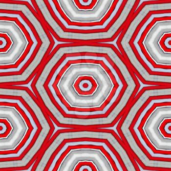 Abstract seamless red, gray and white background with circle shapes.