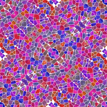 Purple kaleidoscope seamless abstract background illustration.