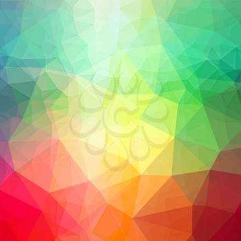 Abstract color polygonal triangle patterns. Low poly background.