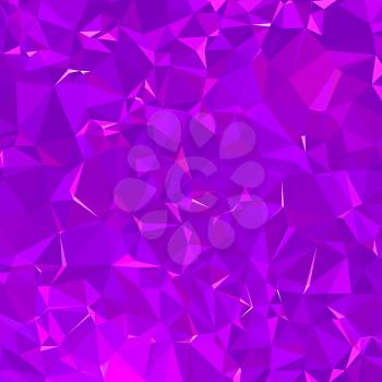 Abstract 3d luminescent blue and purple polygonal and low poly background. Background with blue and purple triangles.