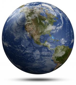 North America. Elements of this image furnished by NASA 3d rendering