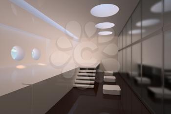 Minimalism interior. My concept project 3d render