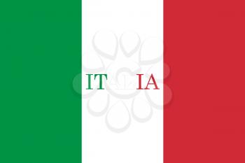 Italy Flag. Official colors and proportion. National Flag of Italy illustration