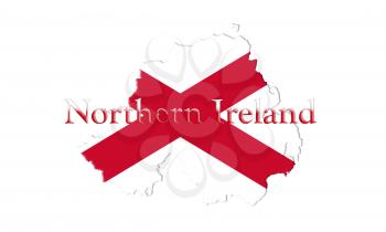 Northern Ireland Flag 3D illustration