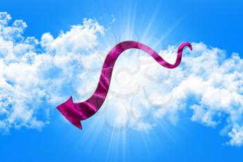 Sex Concept. Arrow With Sex Written On It Showing The Way On Sky and Clouds Background 3D illustration
