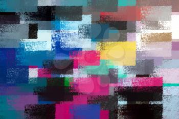 Abstract chalk strokes illustration. Impressionist background pattern.