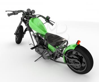 A motorcycle often called a bike motorbike or cycle is a two- or three-wheeled motor vehicle vector color drawing or illustration 
