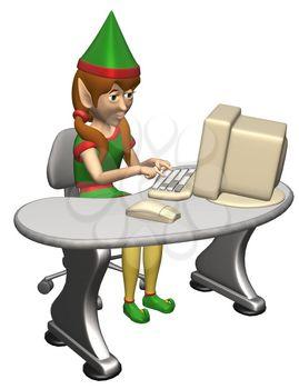 Typing Clipart