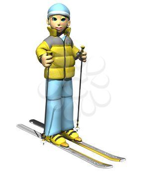 Skier Clipart