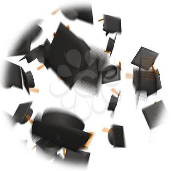 Mortarboards Clipart