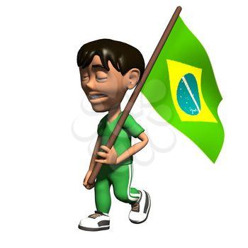 Brazilian-flag Clipart