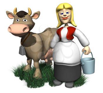 Milking Clipart