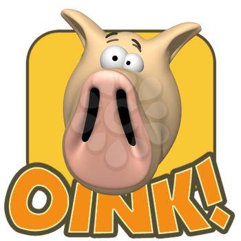 Oink Clipart