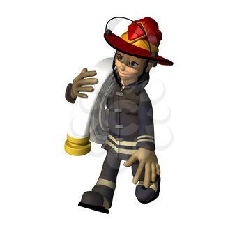Firewoman Clipart