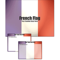 French flag powerpoint template