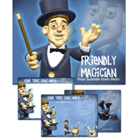 Friendly magician powerpoint template