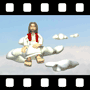 Jesus on clouds