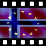 European flags flashing