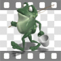 Frog going fishing